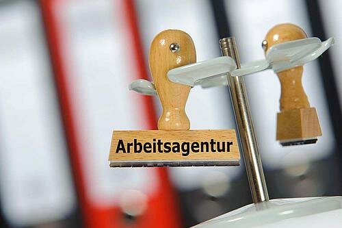 Stempel der Arbeitsagentur